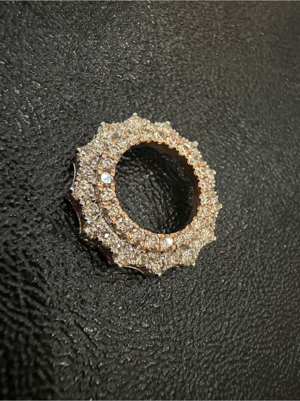 14k natural diamond pendant